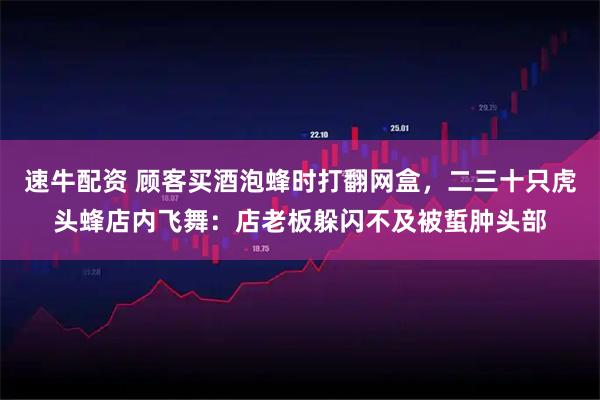 速牛配资 顾客买酒泡蜂时打翻网盒，二三十只虎头蜂店内飞舞：店老板躲闪不及被蜇肿头部